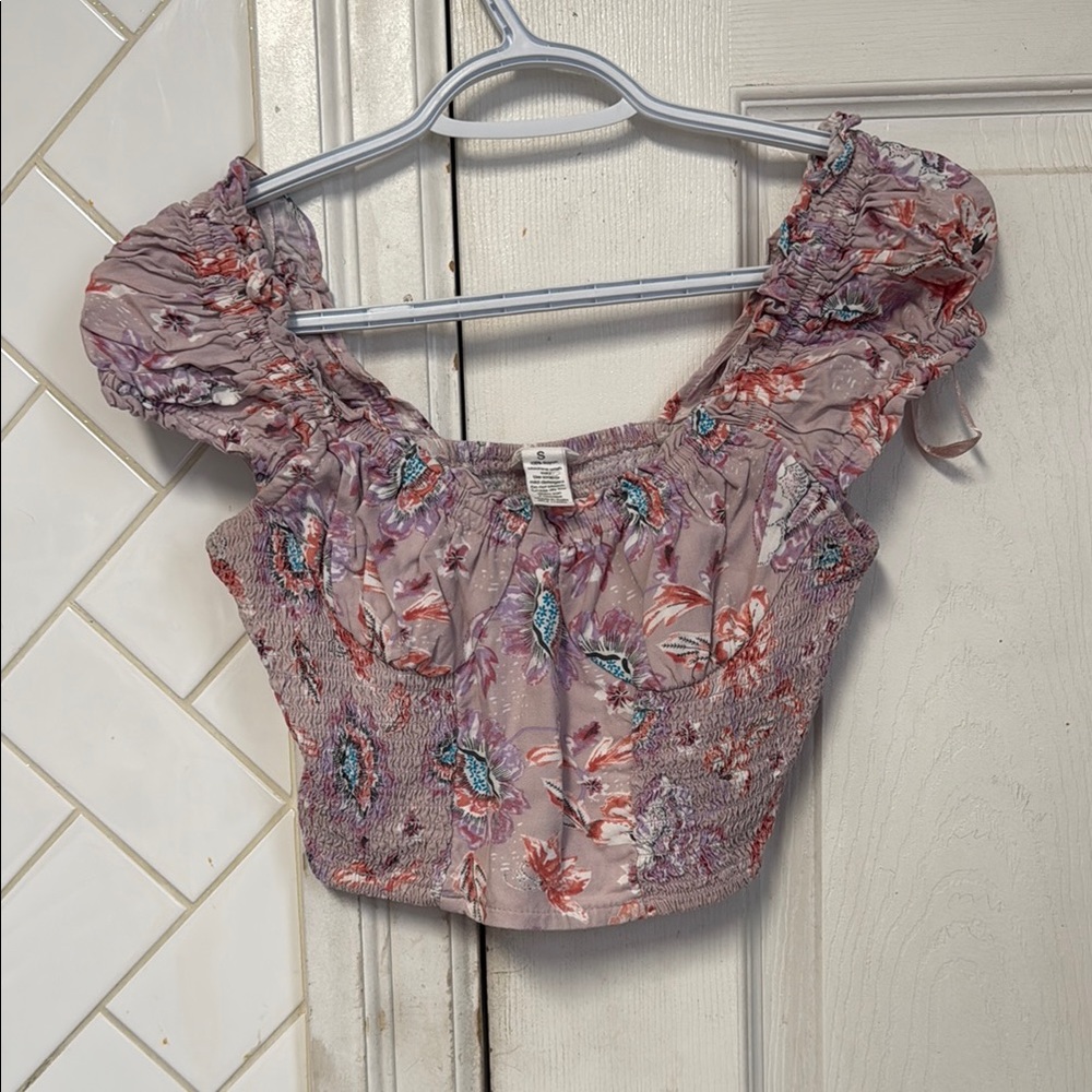 Floral Puff Sleeve Top